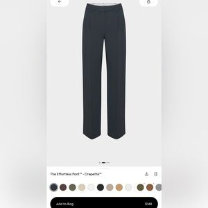 Aritzia The Effortless Pant Crepette in Black (regular)